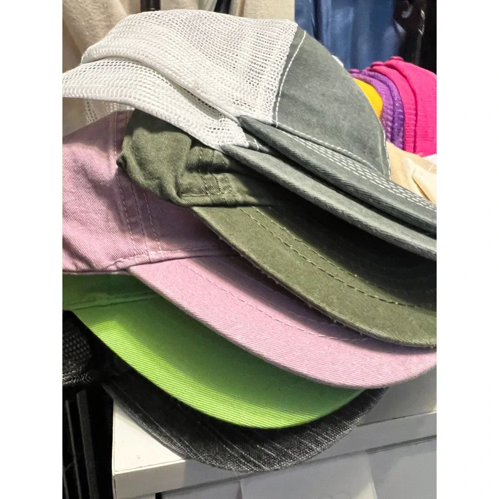 20 Blank Snapback Trucker Hat Craft Lot Burlap Canvas Fabric Fray Block DIY